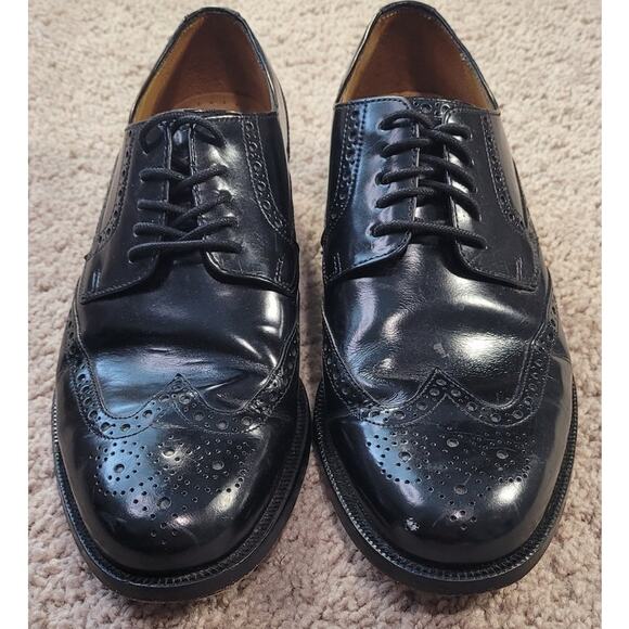 Cole Haan Air Carter Wingtip Black Leather Oxford Shoes 7.5M main image 8